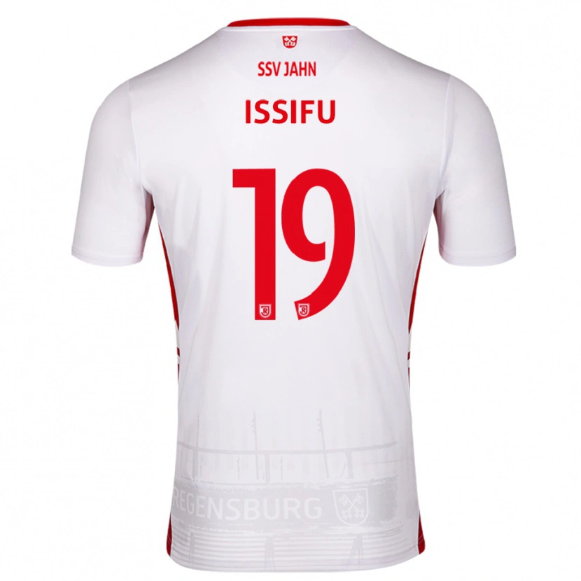Danxen Dames Hakim Issifu #19 Wit Rood Thuisshirt Thuistenue 2025/26 T-Shirt België