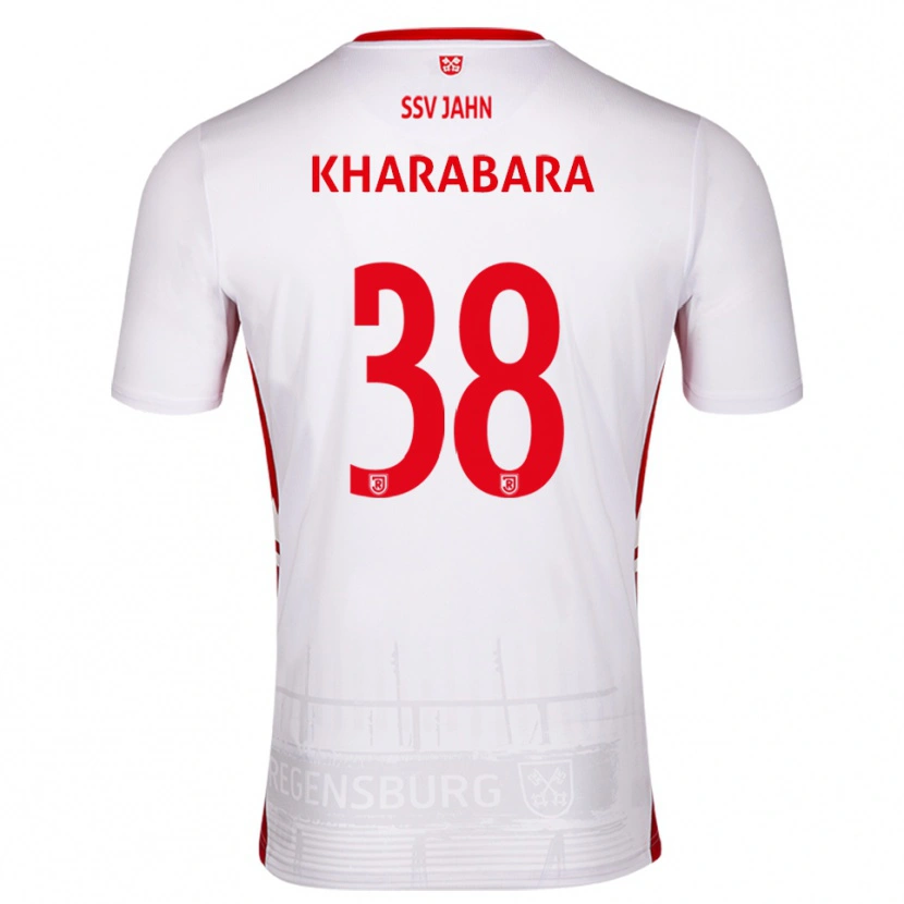 Danxen Dames Volodymyr Kharabara #38 Wit Rood Thuisshirt Thuistenue 2025/26 T-Shirt België