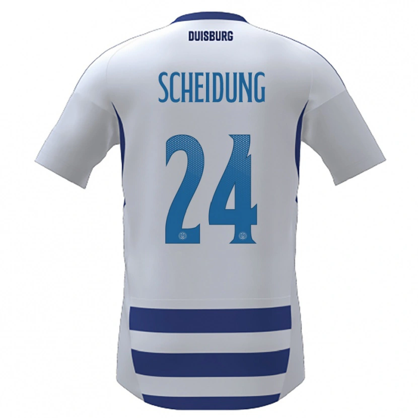 Danxen Dames Lilli Scheidung #24 Wit Blauw Thuisshirt Thuistenue 2025/26 T-Shirt België