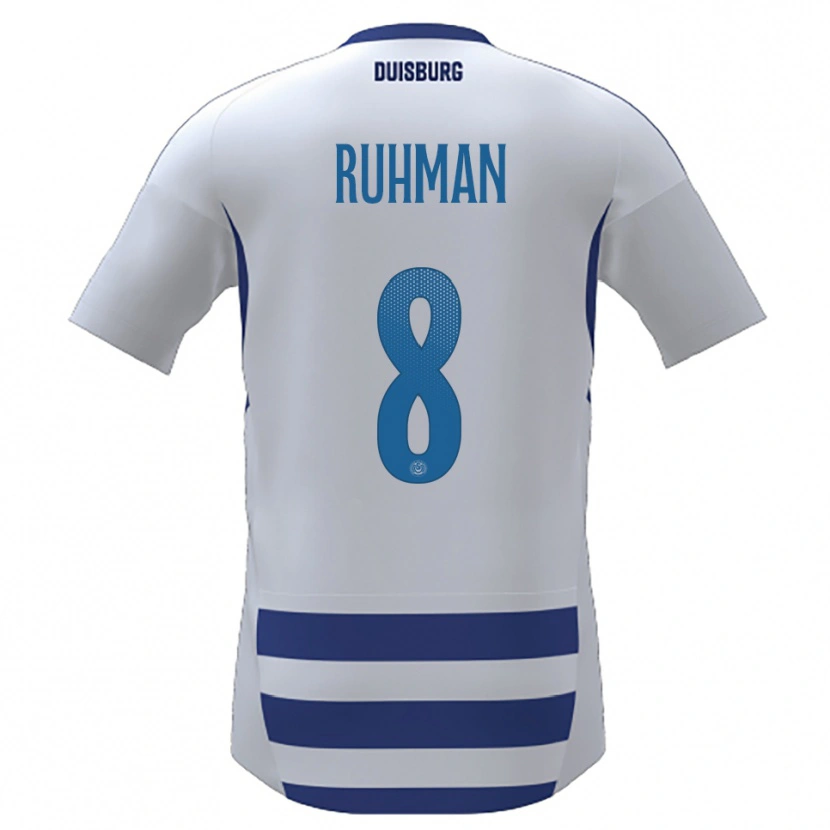 Danxen Dames Ayesha Abd El Ruhman #8 Wit Blauw Thuisshirt Thuistenue 2025/26 T-Shirt België