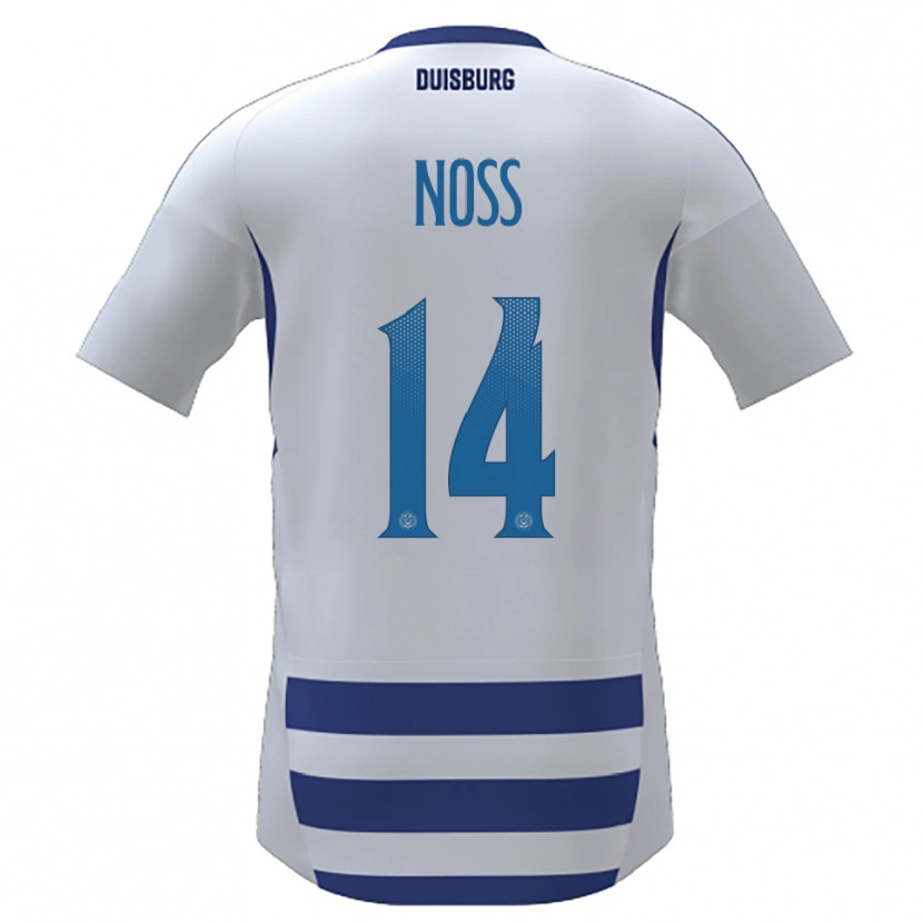 Danxen Dames Conor Noß #14 Wit Blauw Thuisshirt Thuistenue 2025/26 T-Shirt België