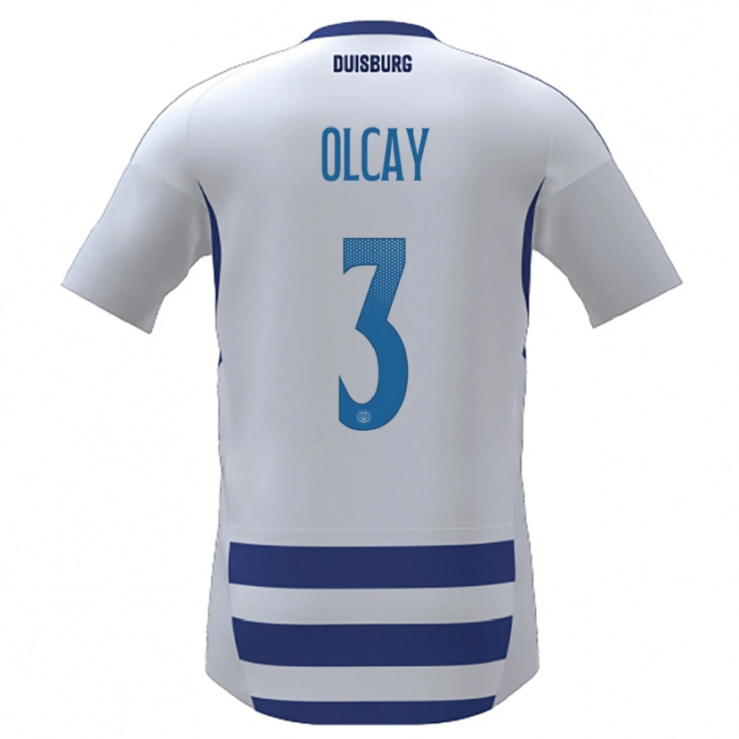Danxen Dames Kadir Olcay #3 Wit Blauw Thuisshirt Thuistenue 2025/26 T-Shirt België