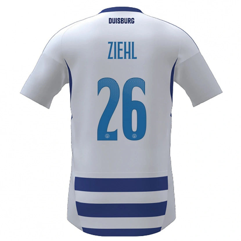 Danxen Dames Nelly Ziehl #26 Wit Blauw Thuisshirt Thuistenue 2025/26 T-Shirt België