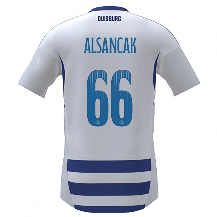 Danxen Dames Duygu Alsancak #66 Wit Blauw Thuisshirt Thuistenue 2025/26 T-Shirt België
