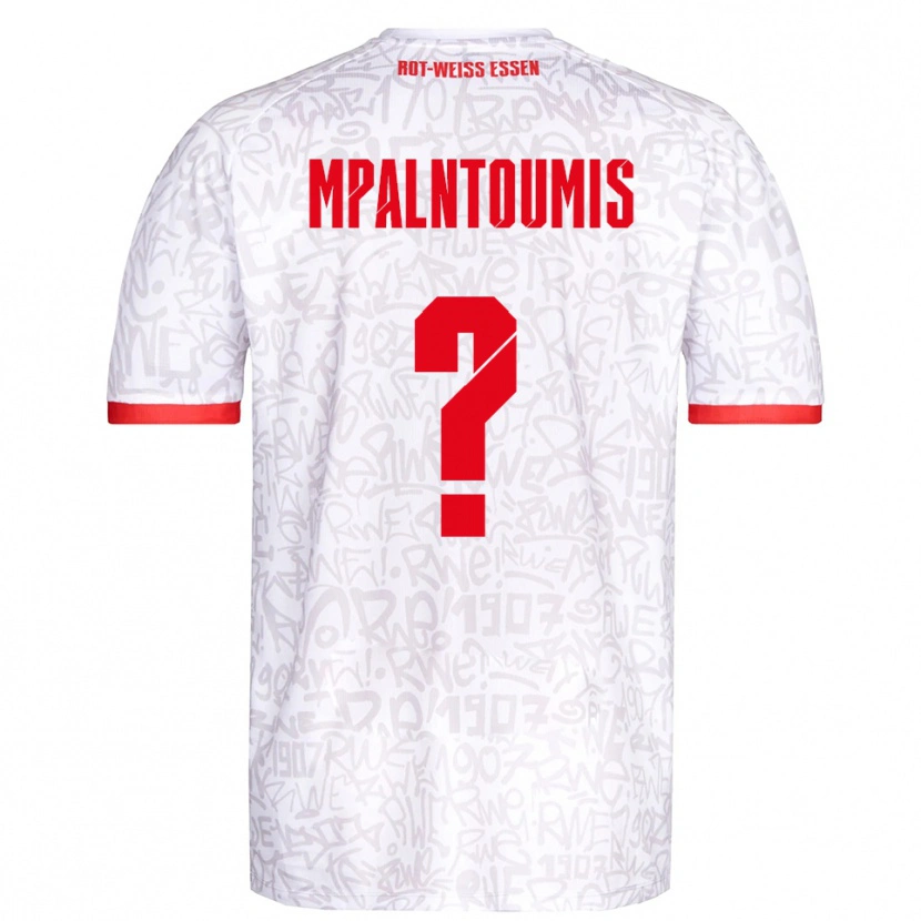 Danxen Dames Ilias Mpalntoumis #0 Wit Rood Thuisshirt Thuistenue 2025/26 T-Shirt België