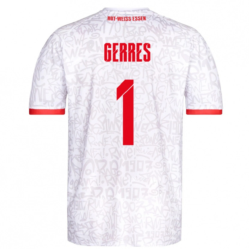 Danxen Dames Romero Gerres #1 Wit Rood Thuisshirt Thuistenue 2025/26 T-Shirt België