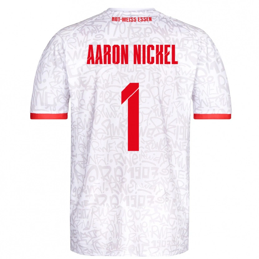 Danxen Dames Arvit Aaron Nickel #1 Wit Rood Thuisshirt Thuistenue 2025/26 T-Shirt België