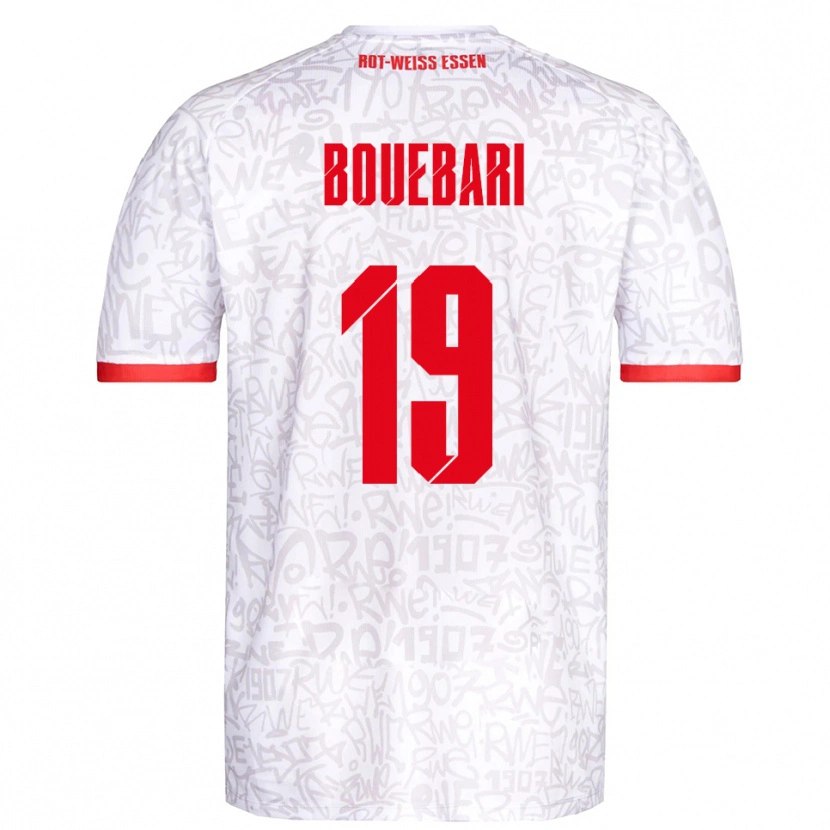 Danxen Dames Franci Bouebari #19 Wit Rood Thuisshirt Thuistenue 2025/26 T-Shirt België