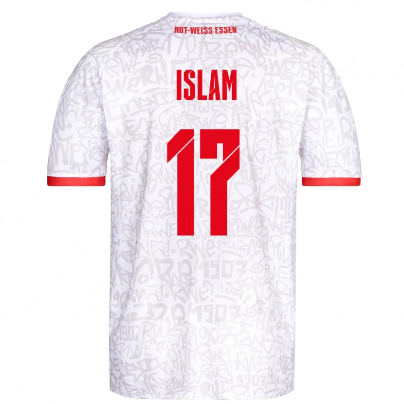 Danxen Dames Arda Islam #17 Wit Rood Thuisshirt Thuistenue 2025/26 T-Shirt België