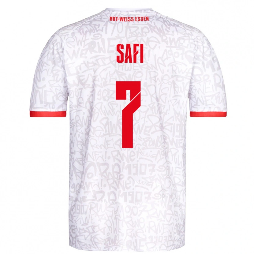 Danxen Dames Ramien Safi #7 Wit Rood Thuisshirt Thuistenue 2025/26 T-Shirt België