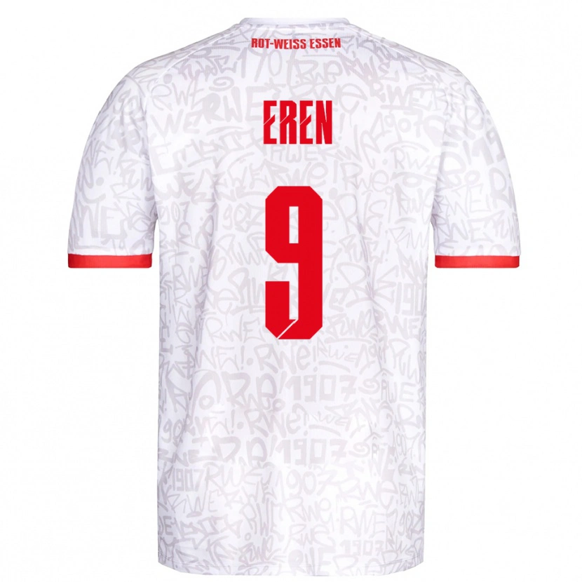 Danxen Dames Baran Eren #9 Wit Rood Thuisshirt Thuistenue 2025/26 T-Shirt België