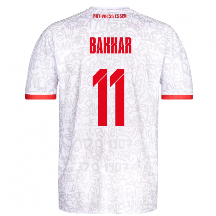 Danxen Dames Baraa Bakkar #11 Wit Rood Thuisshirt Thuistenue 2025/26 T-Shirt België