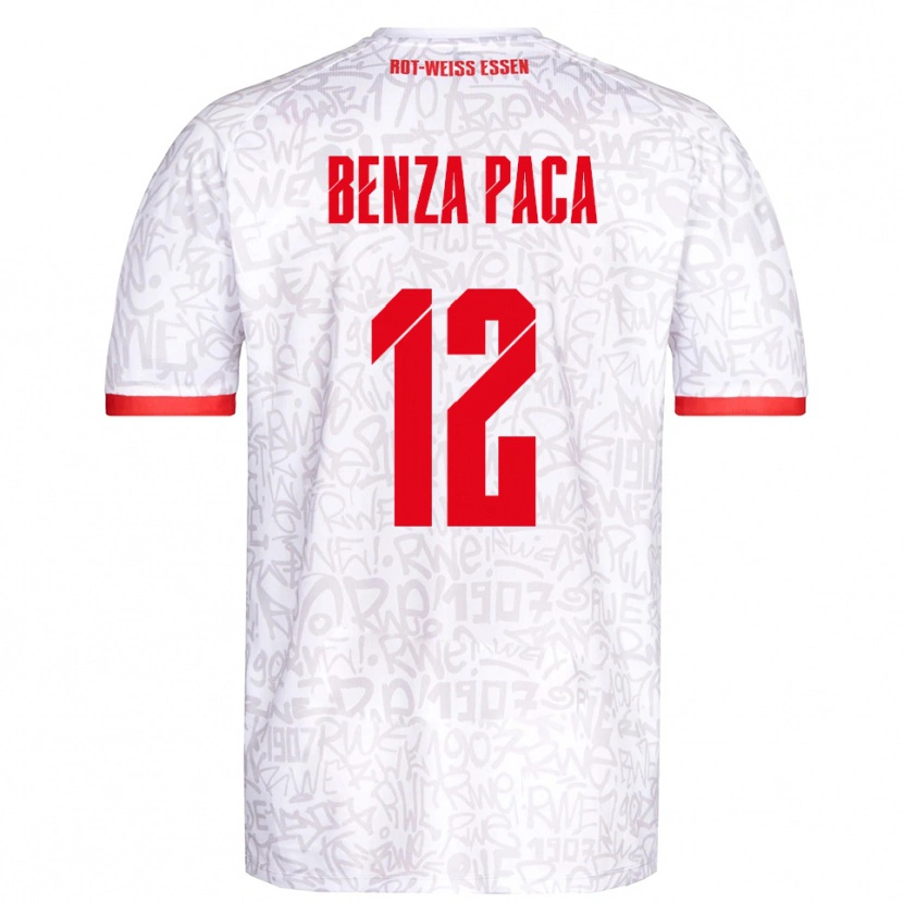 Danxen Dames Lynes Benza Paca #12 Wit Rood Thuisshirt Thuistenue 2025/26 T-Shirt België