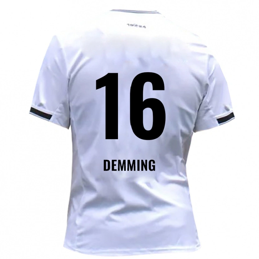 Danxen Dames Lukas Demming #16 Wit Rood Thuisshirt Thuistenue 2025/26 T-Shirt België