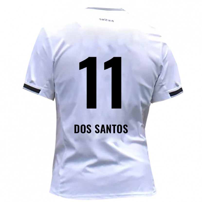 Danxen Dames Samuel Dos Santos #11 Wit Rood Thuisshirt Thuistenue 2025/26 T-Shirt België