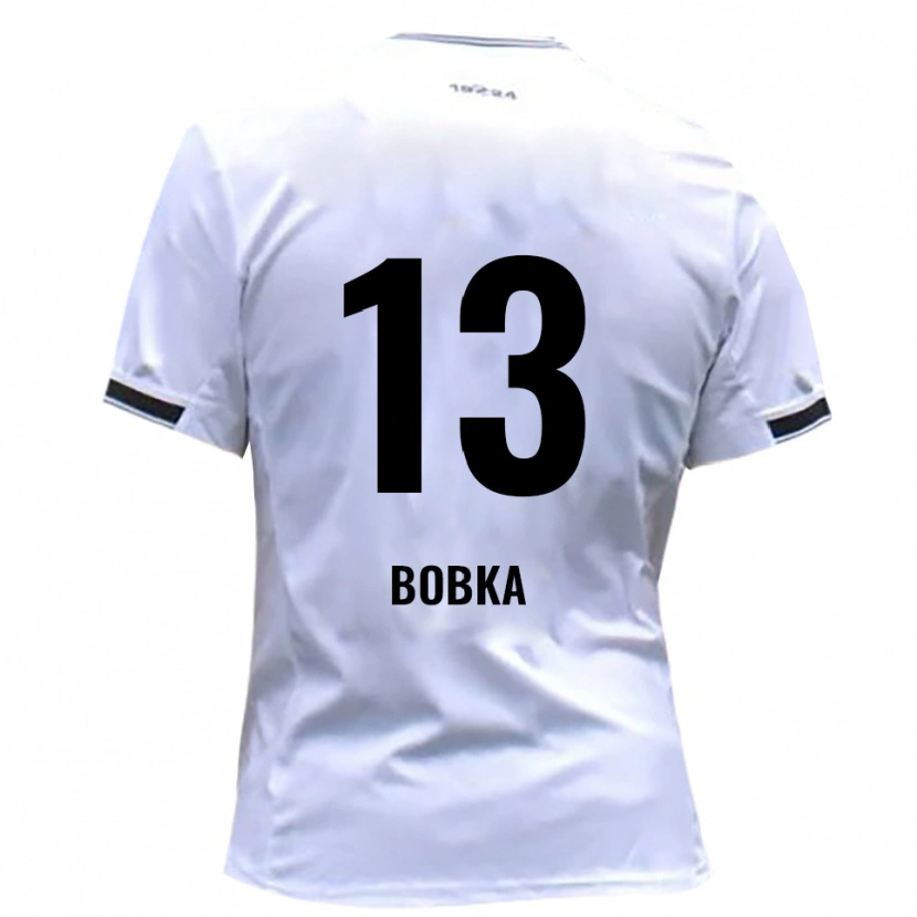 Danxen Dames Matti Bobka #13 Wit Rood Thuisshirt Thuistenue 2025/26 T-Shirt België