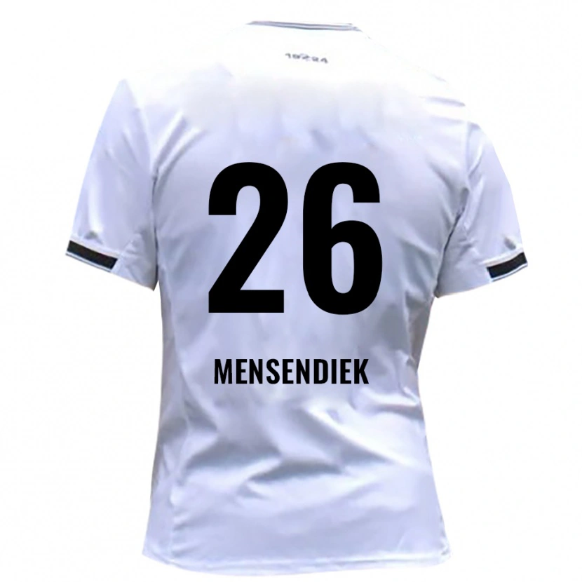 Danxen Dames Luis Mensendiek #26 Wit Rood Thuisshirt Thuistenue 2025/26 T-Shirt België