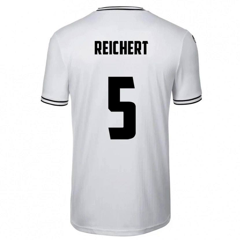 Danxen Dames Johannes Reichert #5 Wit Zwart Thuisshirt Thuistenue 2025/26 T-Shirt België