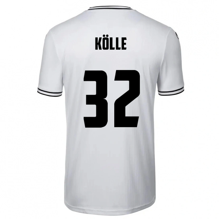 Danxen Dames Niklas Kölle #32 Wit Zwart Thuisshirt Thuistenue 2025/26 T-Shirt België