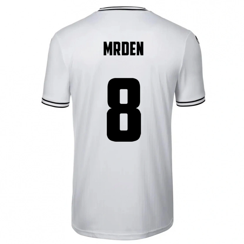 Danxen Dames Mateo Mrden #8 Wit Zwart Thuisshirt Thuistenue 2025/26 T-Shirt België