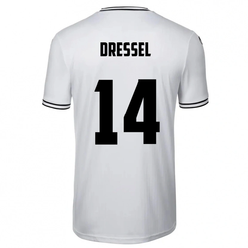 Danxen Dames Dennis Dressel #14 Wit Zwart Thuisshirt Thuistenue 2025/26 T-Shirt België
