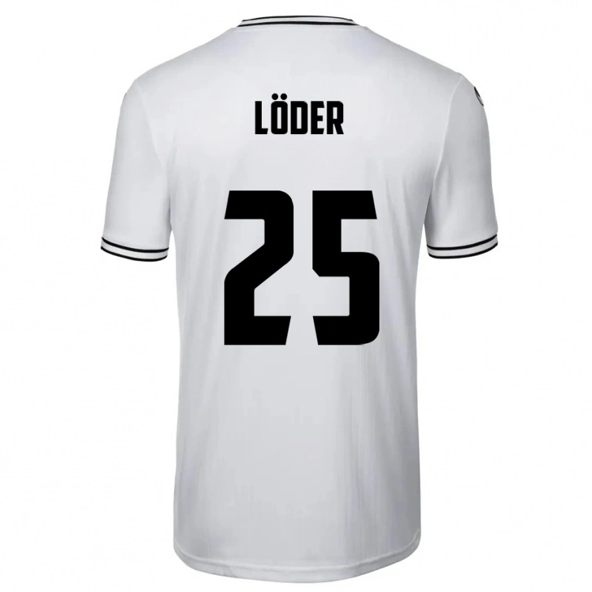 Danxen Dames Elias Löder #25 Wit Zwart Thuisshirt Thuistenue 2025/26 T-Shirt België