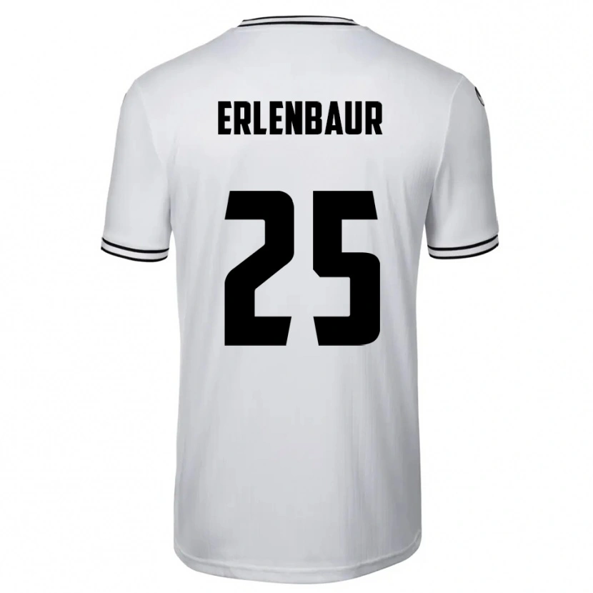 Danxen Dames Johannes Erlenbaur #25 Wit Zwart Thuisshirt Thuistenue 2025/26 T-Shirt België