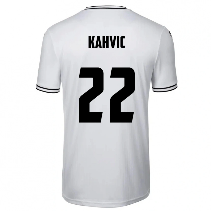 Danxen Dames Aleksandar Kahvic #22 Wit Zwart Thuisshirt Thuistenue 2025/26 T-Shirt België