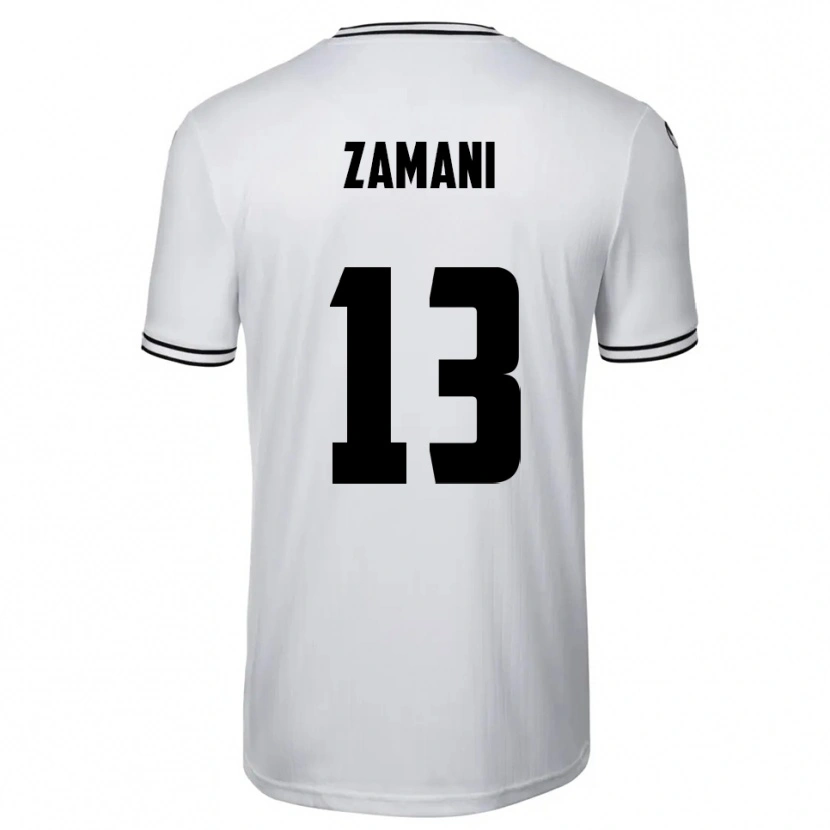 Danxen Dames Erfan Zamani #13 Wit Zwart Thuisshirt Thuistenue 2025/26 T-Shirt België
