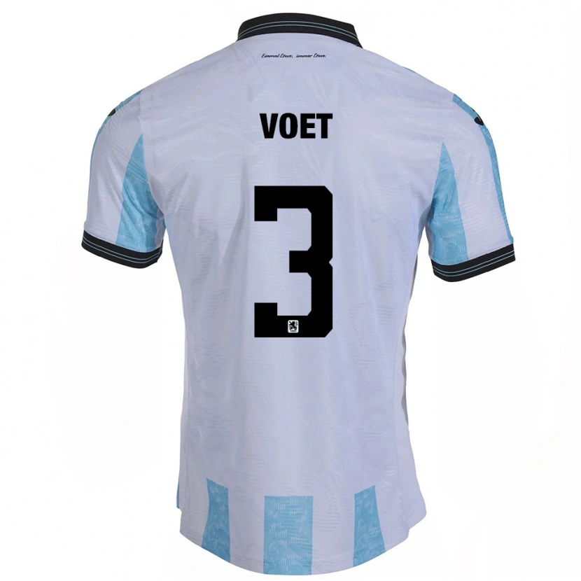 Danxen Dames Siemen Voet #3 Wit Hemelsblauw Thuisshirt Thuistenue 2025/26 T-Shirt België