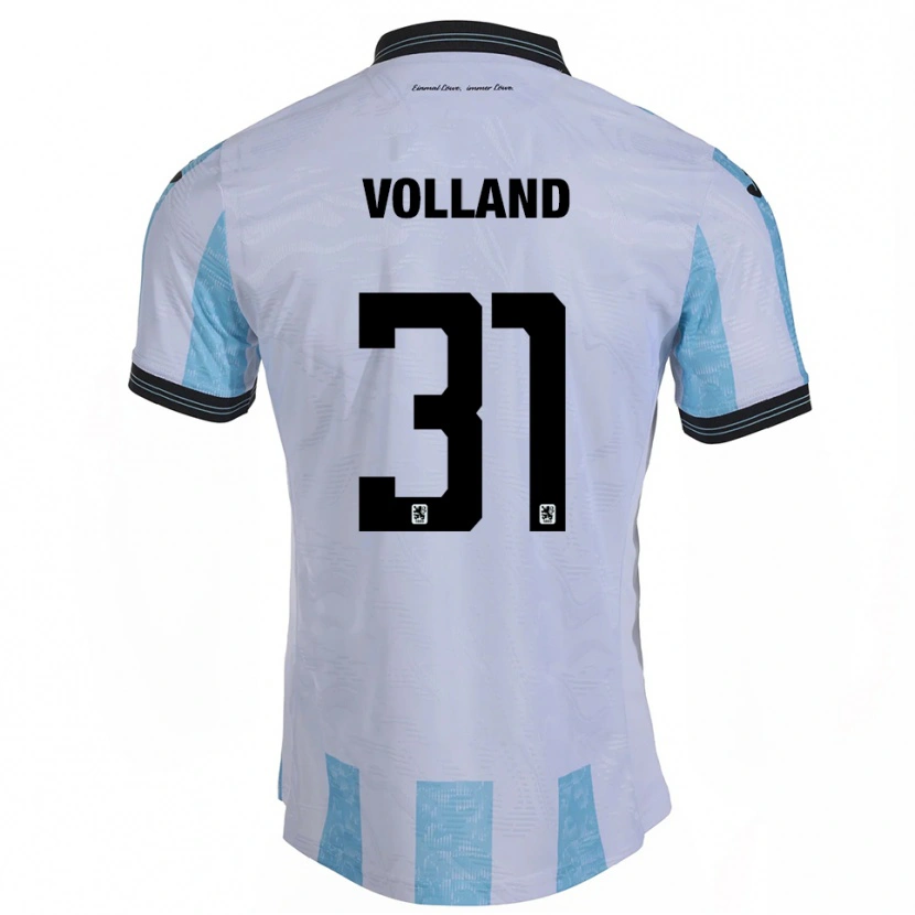 Danxen Dames Kevin Volland #31 Wit Hemelsblauw Thuisshirt Thuistenue 2025/26 T-Shirt België