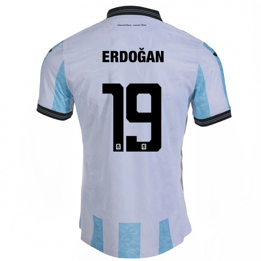 Danxen Dames Emre Erdoğan #19 Wit Hemelsblauw Thuisshirt Thuistenue 2025/26 T-Shirt België