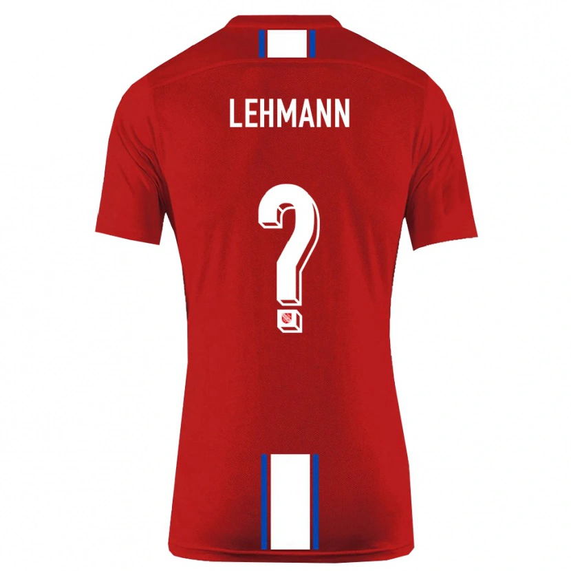 Danxen Dames Tom Lehmann #0 Rood Wit Thuisshirt Thuistenue 2025/26 T-Shirt België
