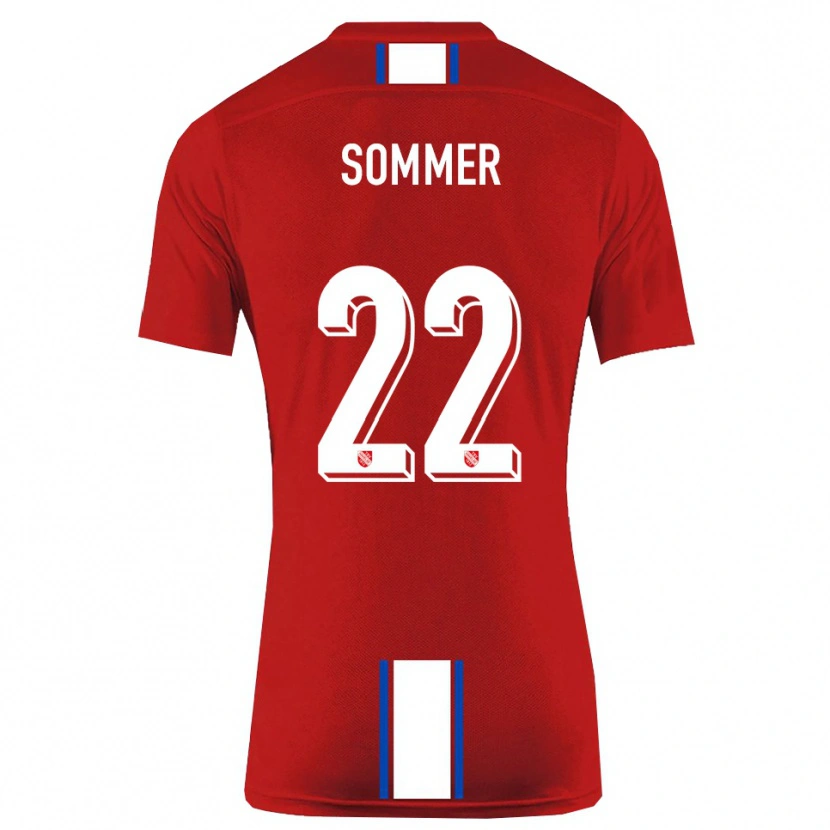 Danxen Dames Leon Sommer #22 Rood Wit Thuisshirt Thuistenue 2025/26 T-Shirt België