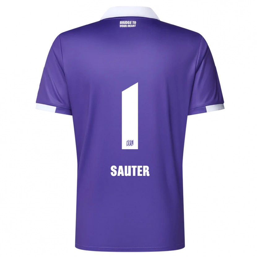 Danxen Dames Niklas Sauter #1 Paars Wit Thuisshirt Thuistenue 2025/26 T-Shirt België