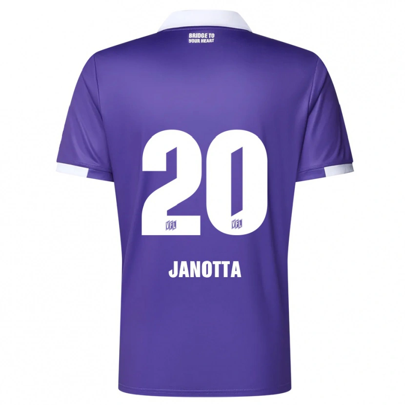 Danxen Dames Theo Janotta #20 Paars Wit Thuisshirt Thuistenue 2025/26 T-Shirt België