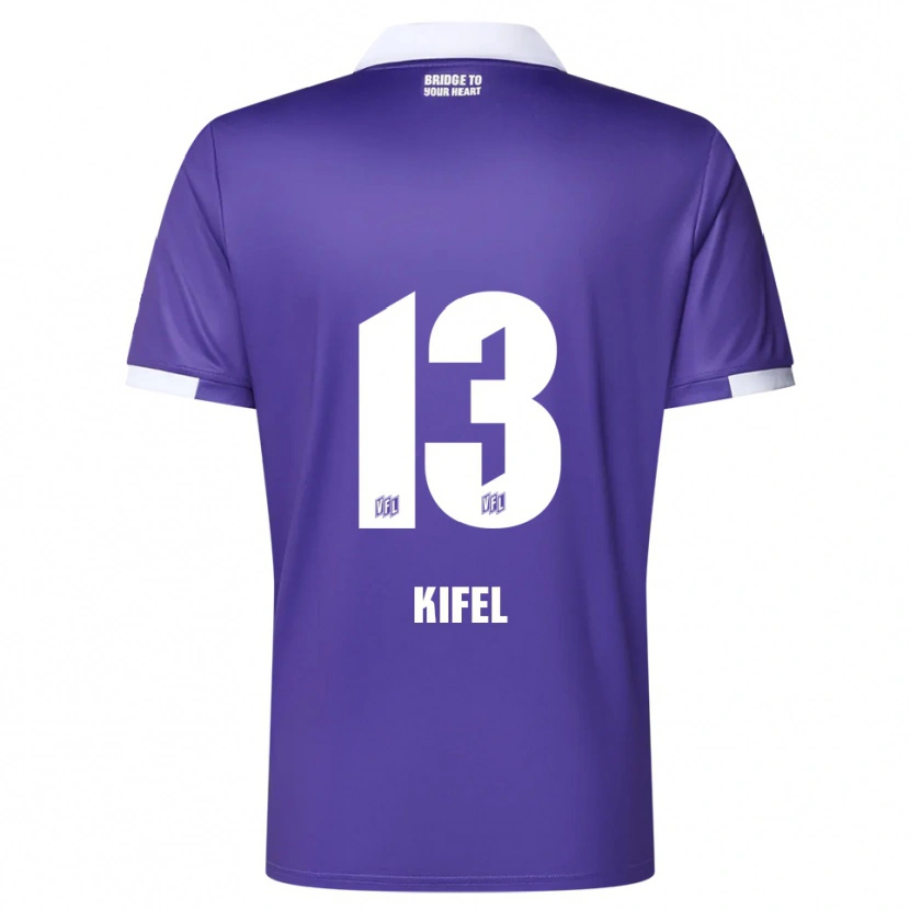 Danxen Dames Denis Kifel #13 Paars Wit Thuisshirt Thuistenue 2025/26 T-Shirt België
