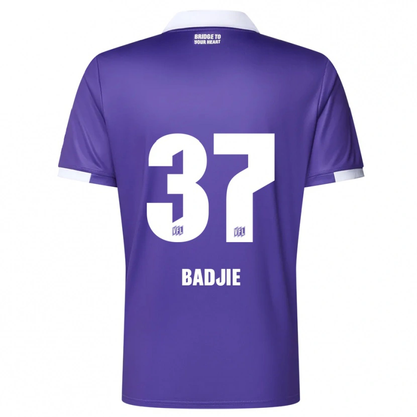 Danxen Dames Ismail Badjie #37 Paars Wit Thuisshirt Thuistenue 2025/26 T-Shirt België