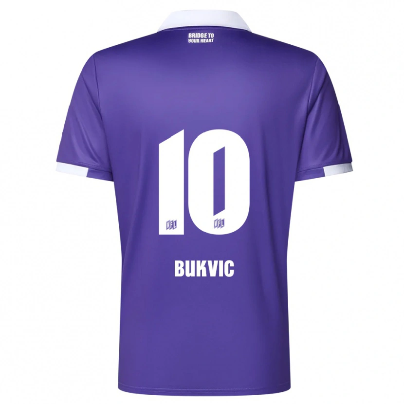 Danxen Dames Adem Bukvic #10 Paars Wit Thuisshirt Thuistenue 2025/26 T-Shirt België