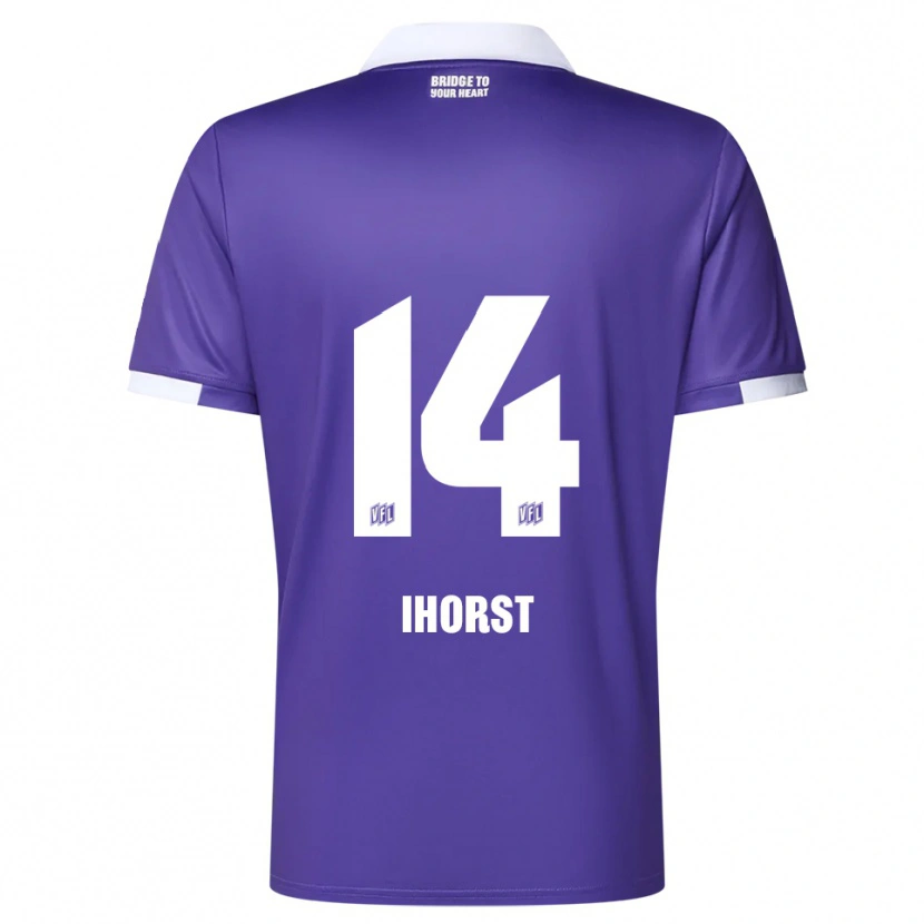 Danxen Dames Luc Ihorst #14 Paars Wit Thuisshirt Thuistenue 2025/26 T-Shirt België