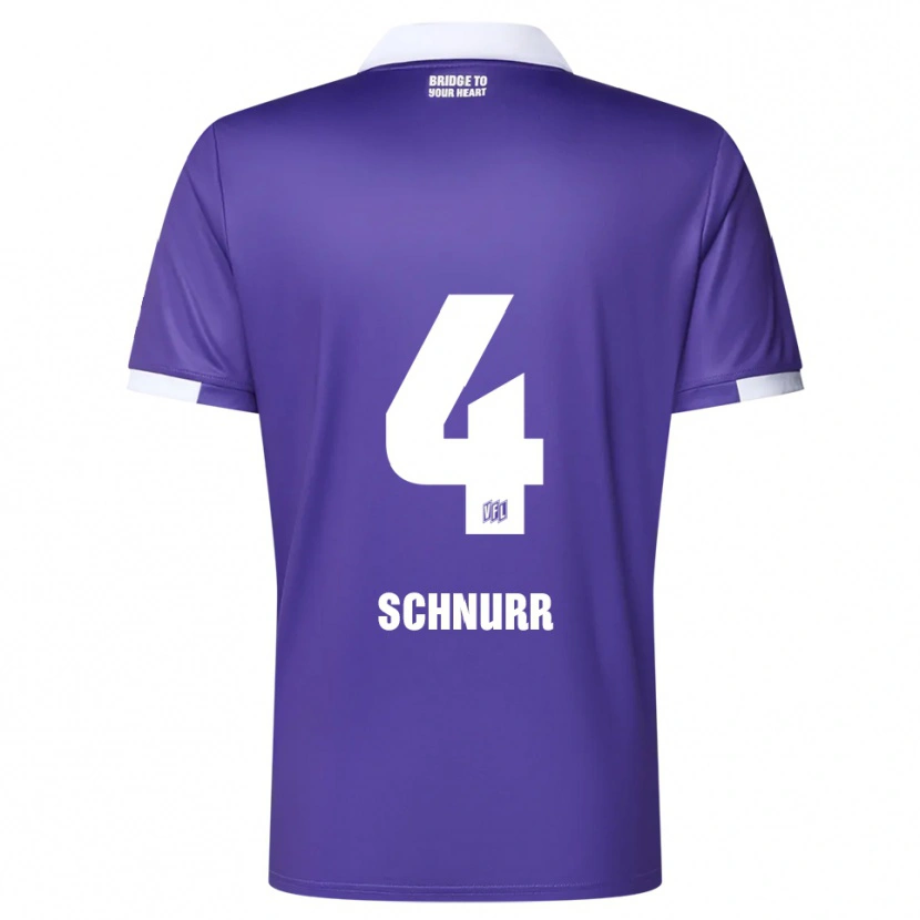 Danxen Dames Maxim Schnurr #4 Paars Wit Thuisshirt Thuistenue 2025/26 T-Shirt België
