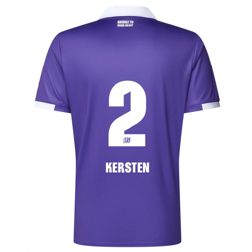 Danxen Dames Phil Kersten #2 Paars Wit Thuisshirt Thuistenue 2025/26 T-Shirt België