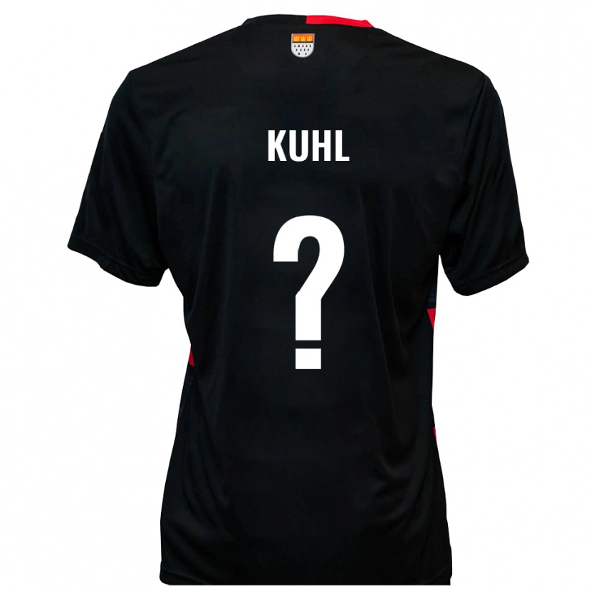 Danxen Dames Jasmin Kuhl #0 Zwart Rood Thuisshirt Thuistenue 2025/26 T-Shirt België