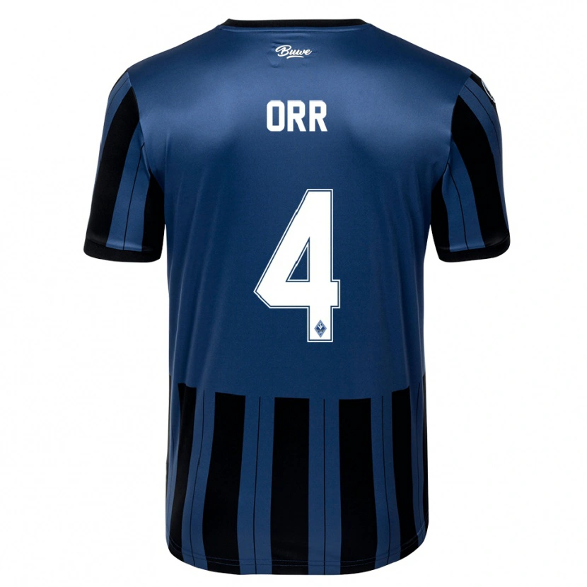 Danxen Dames George Orr #4 Blauw Grijs Zwart Thuisshirt Thuistenue 2025/26 T-Shirt België