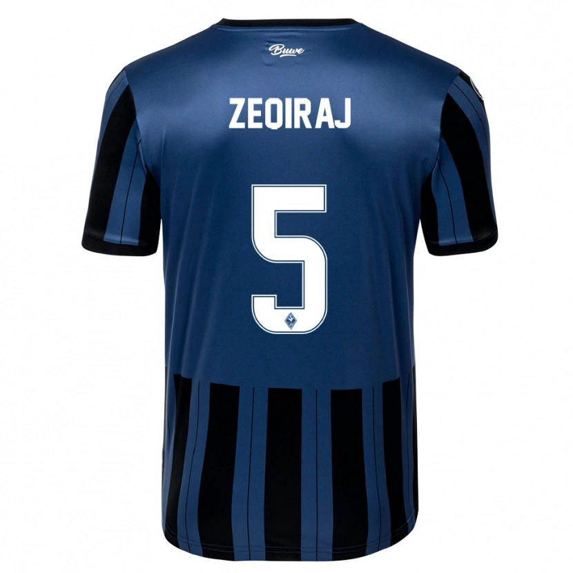 Danxen Dames Arlind Zeqiraj #5 Blauw Grijs Zwart Thuisshirt Thuistenue 2025/26 T-Shirt België