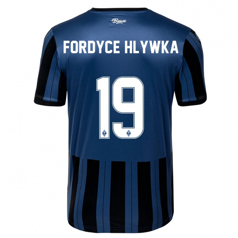 Danxen Dames Roen Fordyce Hlywka #19 Blauw Grijs Zwart Thuisshirt Thuistenue 2025/26 T-Shirt België