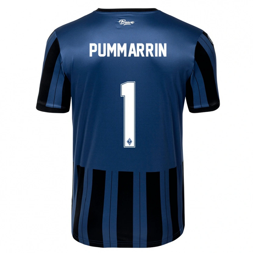 Danxen Dames Kritsana Pummarrin #1 Blauw Grijs Zwart Thuisshirt Thuistenue 2025/26 T-Shirt België