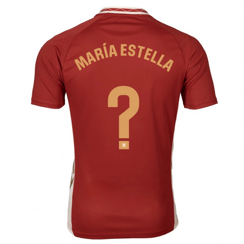Danxen Dames María Estella Del Valle #0 Bordeaux Goud Uitshirt Uittenue 2025/26 T-Shirt België