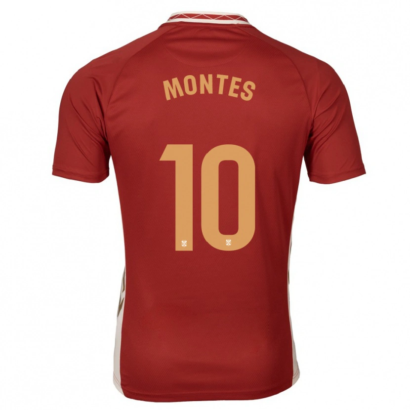 Danxen Dames Cris Montes #10 Bordeaux Goud Uitshirt Uittenue 2025/26 T-Shirt België