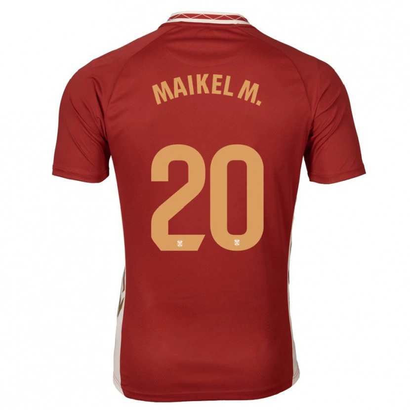 Danxen Dames Maikel Mesa #20 Bordeaux Goud Uitshirt Uittenue 2025/26 T-Shirt België